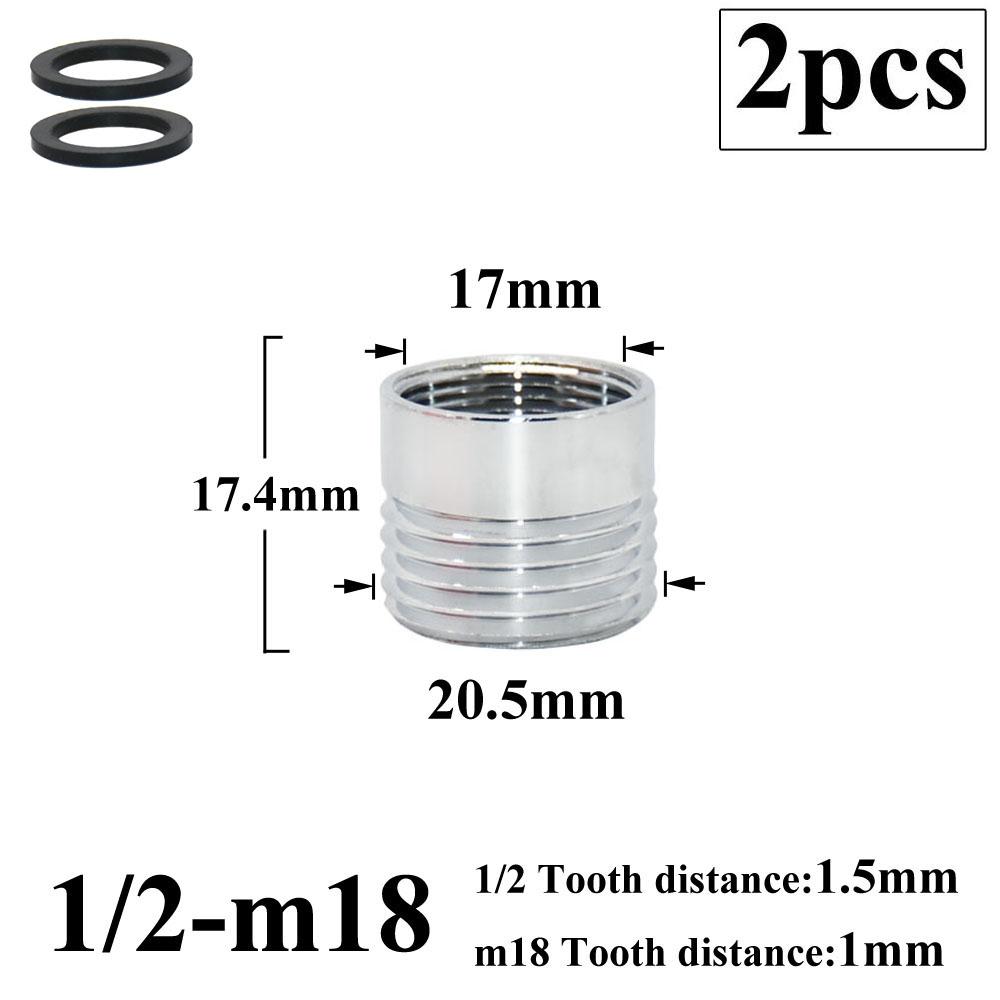 2 шт. 1/2 переходник на 16, 18, 20, 22, 24, 26, 28 мм наружная резьба адаптер для смесителя кухня ванная комната латунные фитинги для барботера вода соединение