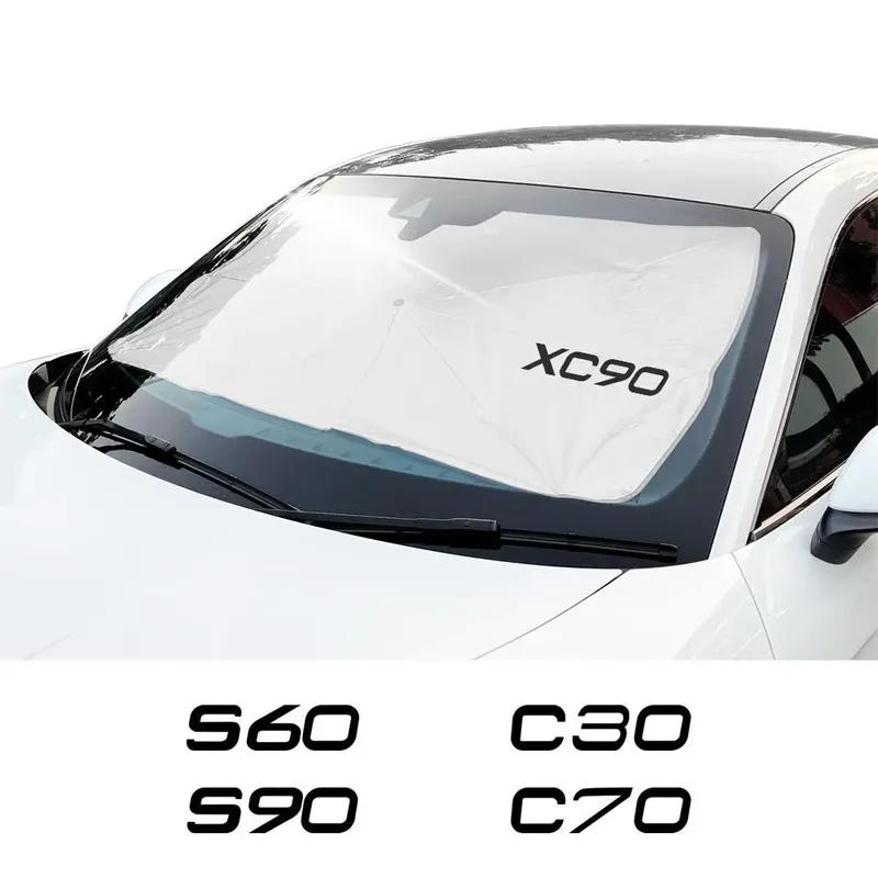 For Volvo XC60 S60 XC40 AWD C30 C70 S40 S80 S90 T6 V40 V50 V60 V70 V90 XC70 Auto Accessories Car Windshield Sunshades Umbrella