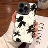 Бордовый девчачий чехол для телефона с рисунком бантика для серий iPhone 17 16 15 14 13 12 11 Pro Max Plus