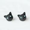 1 Pair Fashion Lovely Cat Ear Studs Fashion Design Earrings 3 Colors Cat Ear Studs