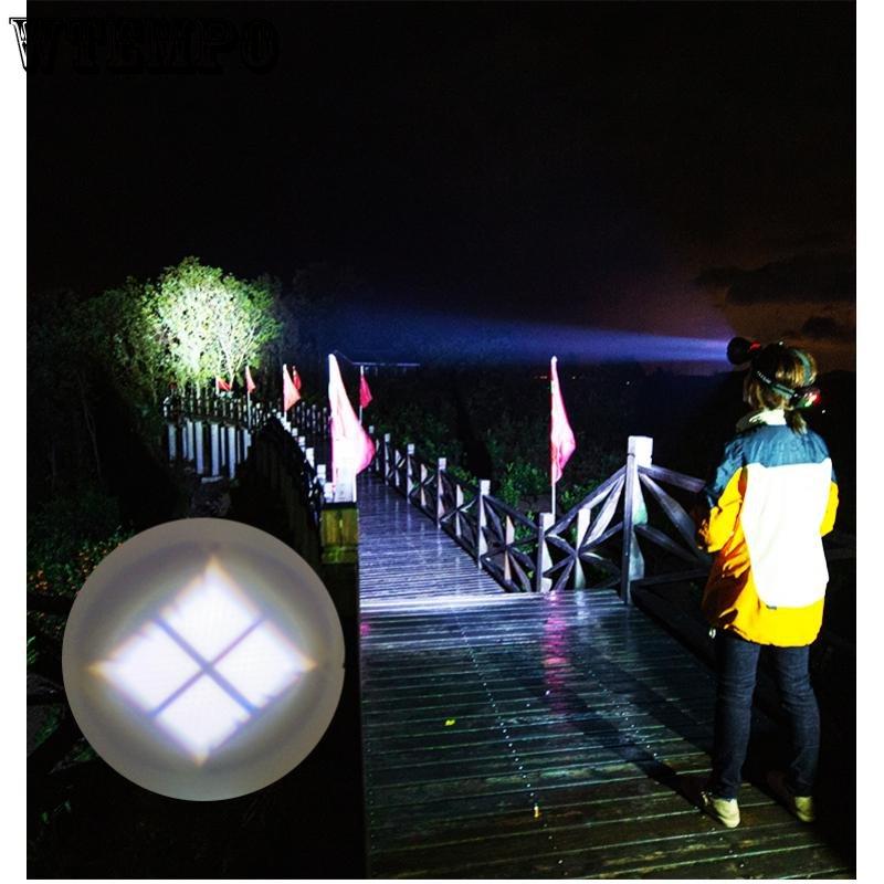 P100 Мощный налобный фонарь, супер яркий, с дистанционным зондированием, перезаряжаемый фонарик с зумом, фонарь для кемпинга, рыбалки, шахтерской лампы