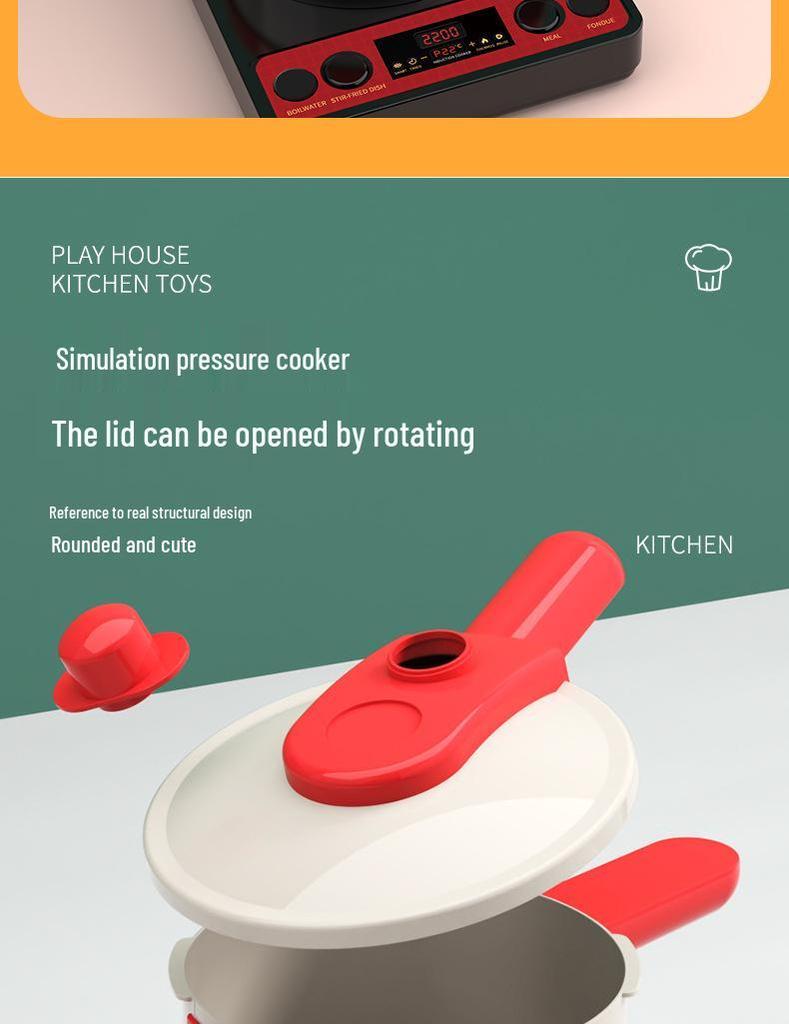Детский игровой кухонный набор: Игрушка для готовки и резки с овощами для мальчиков и девочек