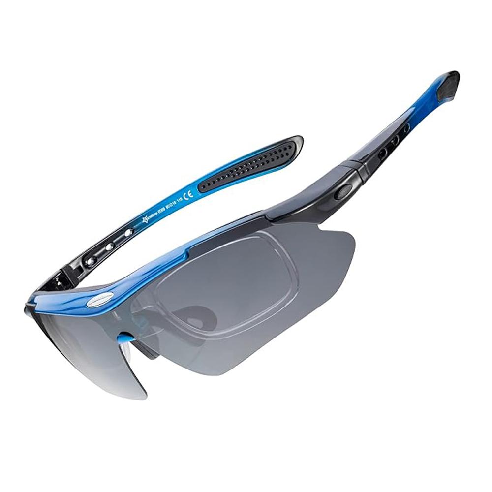 Polarized cycling glasses with UV 400 filter, blue