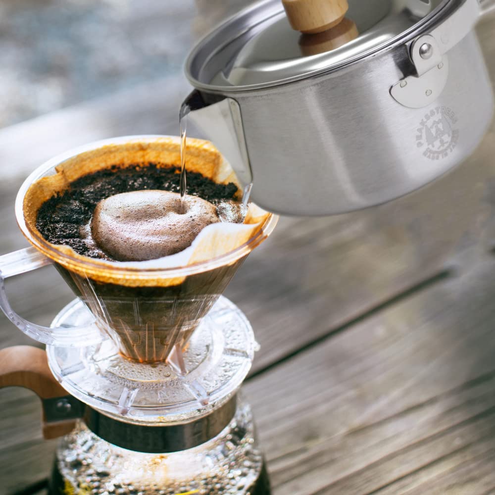 1 л чайник для кемпинга из нержавеющей стали с открытым огнем для кемпинга на открытом воздухе, сделанный в Японии, посуда Tsubame Sanjo, плита для скалолазания в одиночку, вода