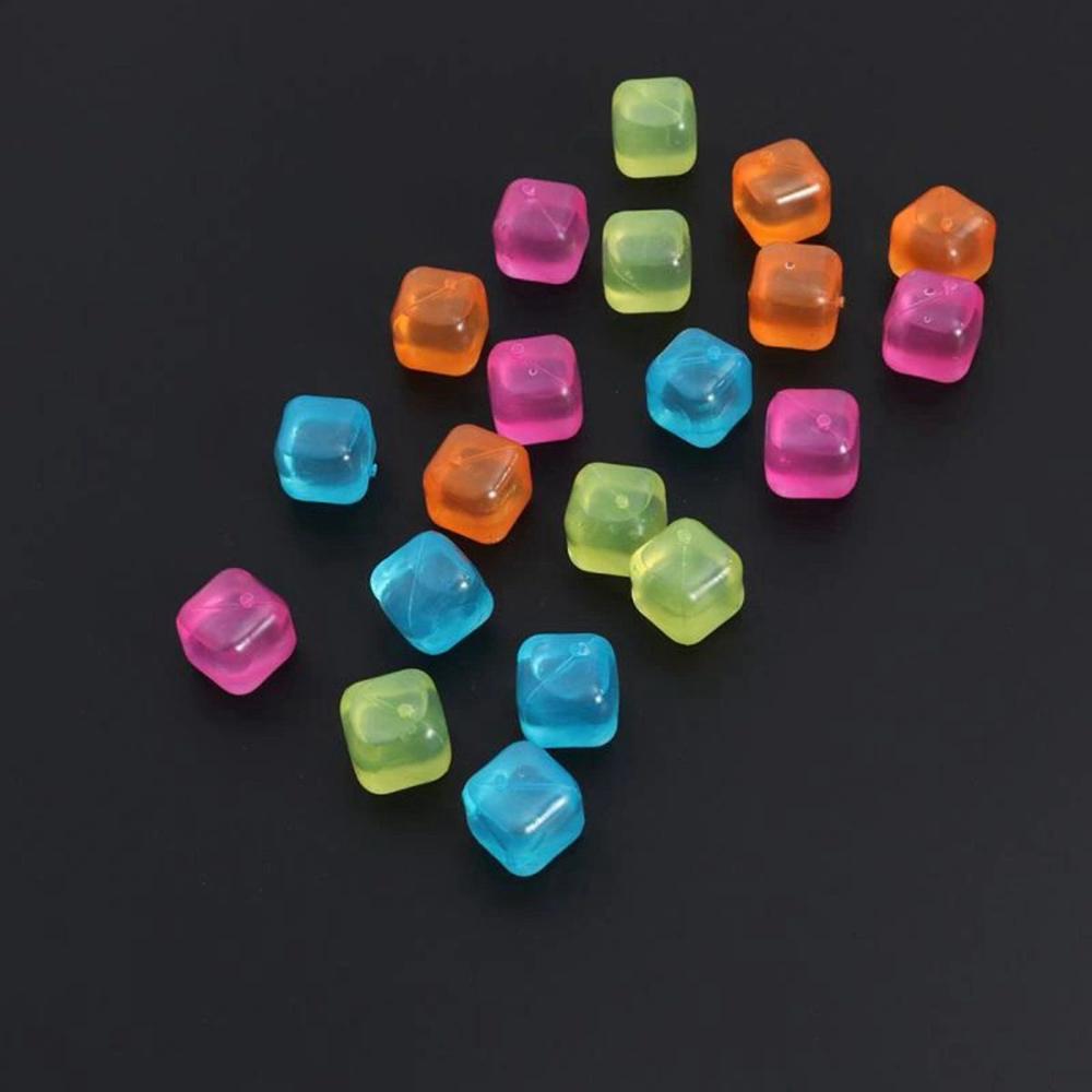 Kitchen Cookies DIY Colorful Square Plastic 3D Cooling Tool Bar Tool Ice Cube Simulation Ice