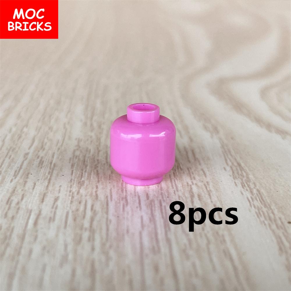 Фигурка MOC Bricks Пустая Голова Лицо Банка Бутылка Аксессуары Собранная Деталь Строительные Блоки Игрушки Для Детей