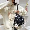 Bag Women's Bag New Double Shoulder Single Shoulder Multi-purpose Backpack Cow Pattern Backpack Outdoor Travel Messenger Bag