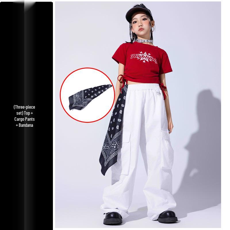 Hip Hop Style Street Dance Costumes for Kids: Trendy Summer Jazz Dance Outfits for Boys and Girls
