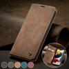 Matte Leather Flip Cover for iPhone 13 12 11 14 15 16 Pro Max Mini Wallet Case XR XS Max 8 7 Plus 5S SE 2020 2022 Magnetic Retro