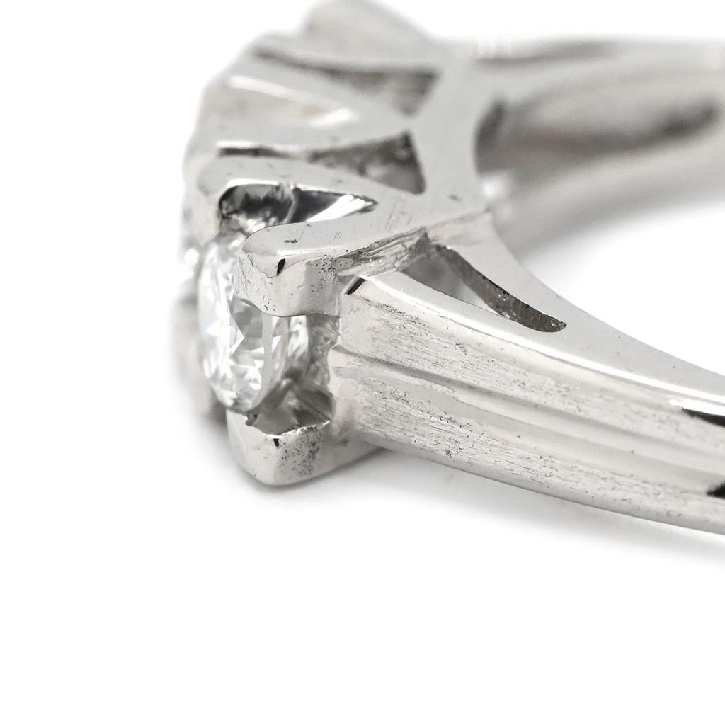 NON BRAND - Trilogy DiamondRing ring Pt850/diamond #11(JP Size) Array
