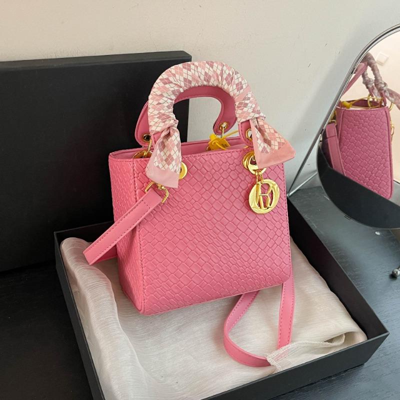 Маленькая квадратная сумка женская новая на плечо сумка-мессенджер сумочка плетеный ремень шелковый шарф сумка принцессы Дианы