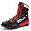 Профессиональные боксерки Спортивные универсальные тренировочные кроссовки Зал для тренировок в помещении приседания мужские высокие боксерки сетка