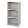 Iris Plaza Color Box, 3-Tier Bookshelf, Storage, Perfect for Single Living, 41.5cm Wide X 29cm Deep X 88cm High, A4 Size, Wood Grain Finish, Stylish,