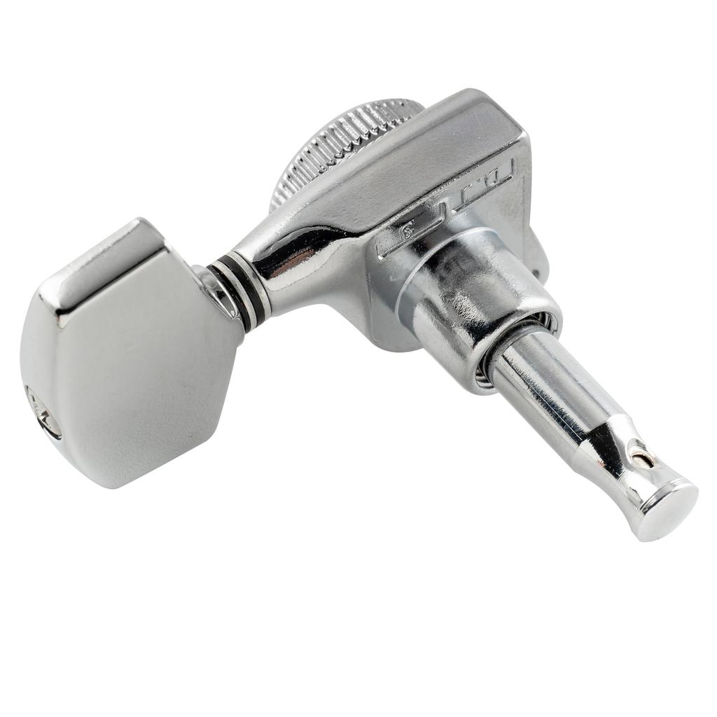 Musiclily Pro L3R3 Locking Tuners for Electric and Acoustic Guitars, with Chrome Large Hex Buttons