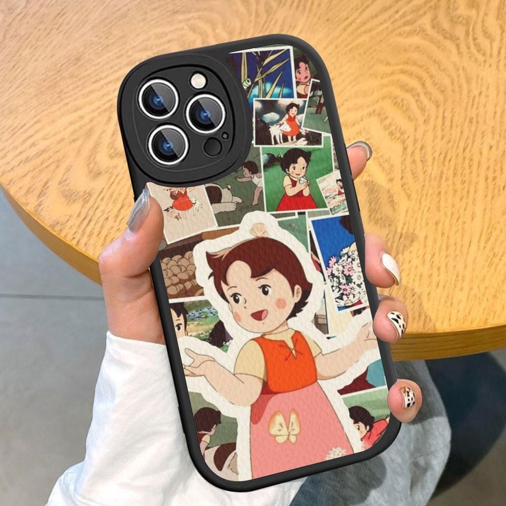 Милый чехол для телефона Heidi из твердой кожи для iPhone 14 13 12 Mini 11 14 Pro Max Xs X Xr 7 8 Plus Fundas
