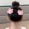 Милая заколка для волос в виде цветка для девочек, розовая заколка-бант с цветком, гребень для волос с бахромой, изысканная детская заколка для фиксации волос, аксессуары для волос