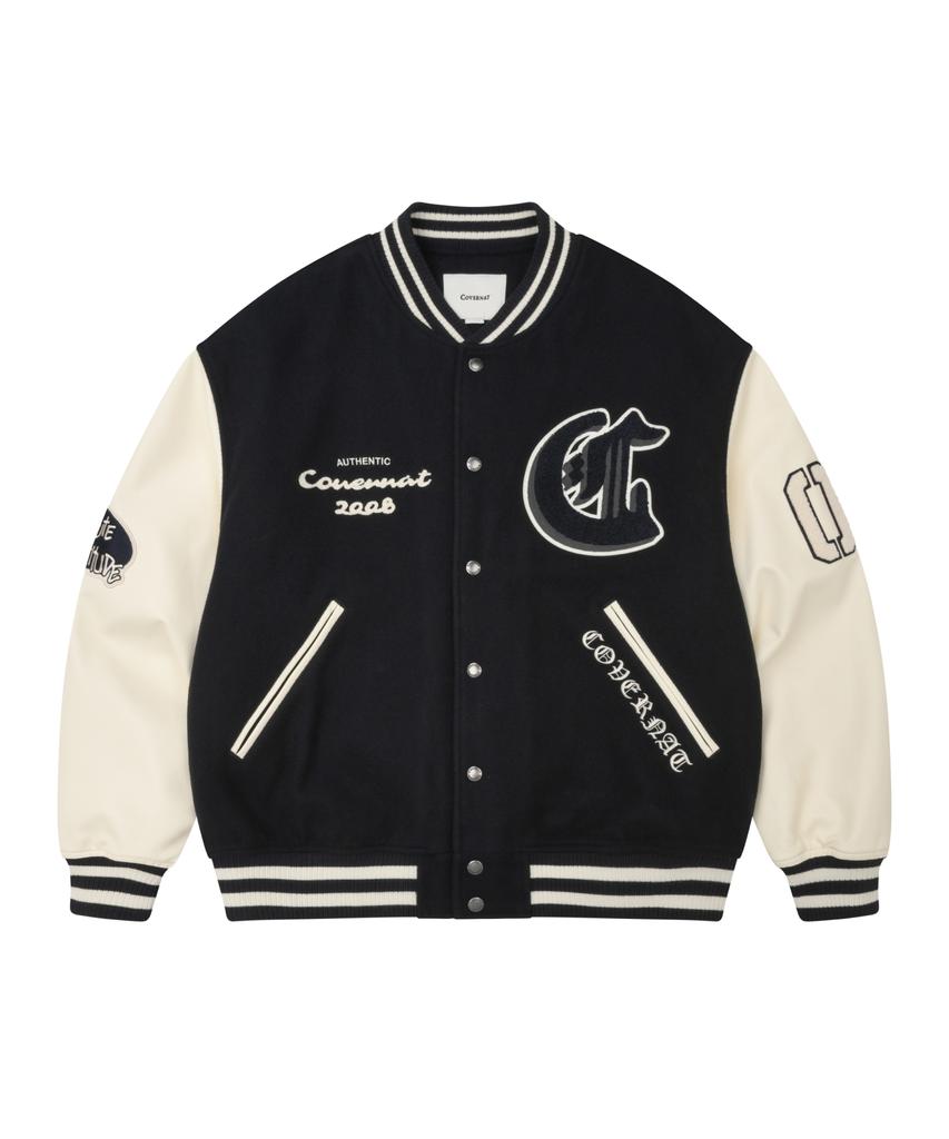 COVERNAT Diploma C Logo Wool Varsity Dark Navy