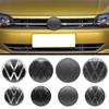 Для VOLKSWAGEN VW 2 шт. ABS 139 мм 110 мм VW Polo Автомобиль Передний Логотип Решетка Значок Значок на Багажник Для Volkswagen Polo 6 2019-2024 Автомобиль Замена