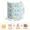 100/140/180L Clothes Organizer Box Large Capacity Daisy Quilt Bins Foldable Stackable for Blanket Comforter Clothing Bedding