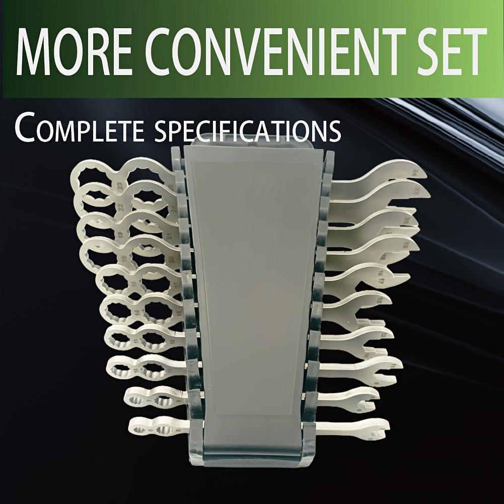 4 In 1 Double Use Wrench Open End Wrench Set 4 SPEC Ended Spanner Kit Stainless Steel Socket Key Ratchet Mechanical Tool