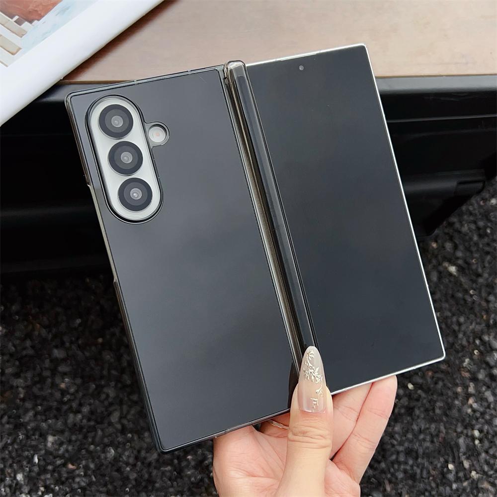 Глянцевое зеркало для макияжа чехол-книжка для Samsung Z Fold 7 6 5 4 Роскошная защита всего корпуса Противоударный бампер для Z Fold 7