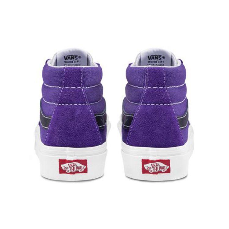 Vans Sk8 Wraparound Non-Slip Mid-Top Skate Shoes Unisex Skate Shoes Purple VN0A3WM3WZ8