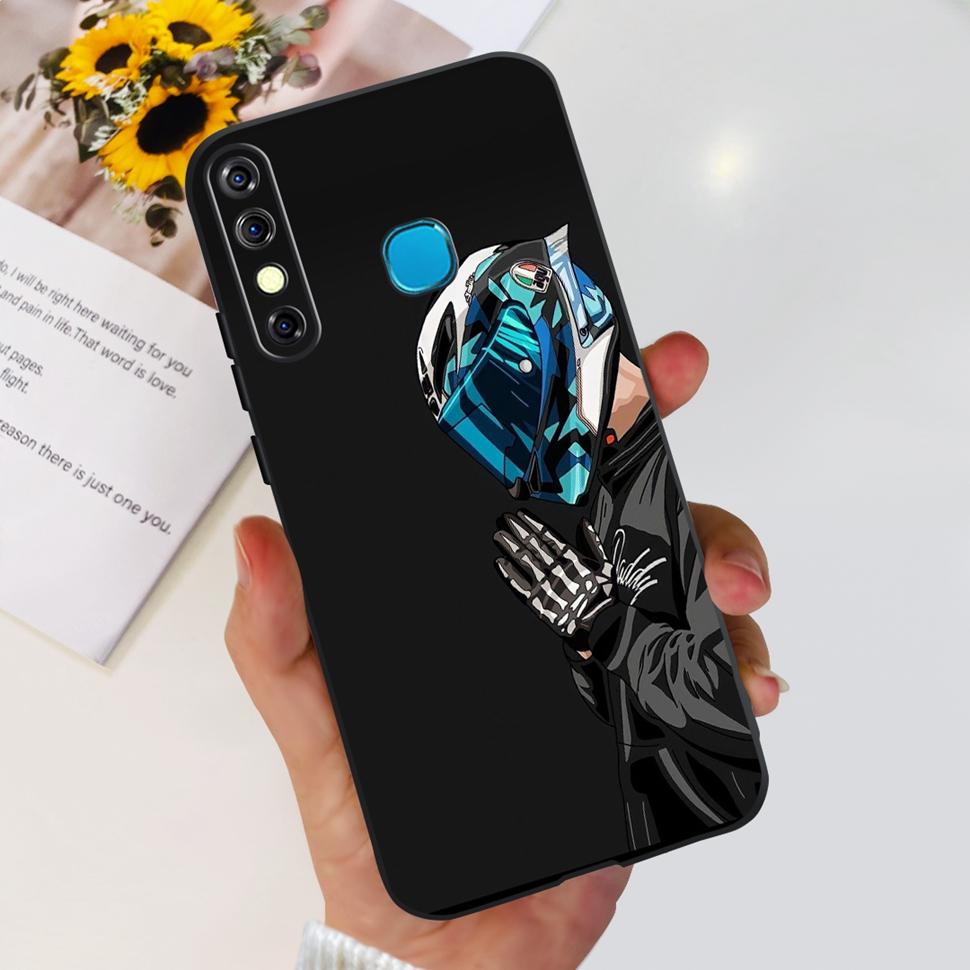 For Infinix Hot 8 2019 Case Cute Panda Butterfly Soft TPU Phone Case For Infinix Hot 8 Hot8 Back Cover X650C X650B Coque Bumper