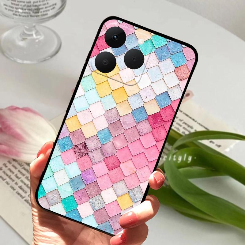 Для Realme 15T 5G Чехол Роскошный Модный Ударопрочный Силиконовый Мягкий ТПУ Чехол для Телефона Для Realme 15 T Realme15T RMX5111 RMX5112 Бампер