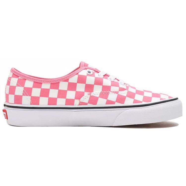 Vans Authentic Checkerboard Low Top Skate Shoes Unisex Sneakers Pink White VN0A348A3YC