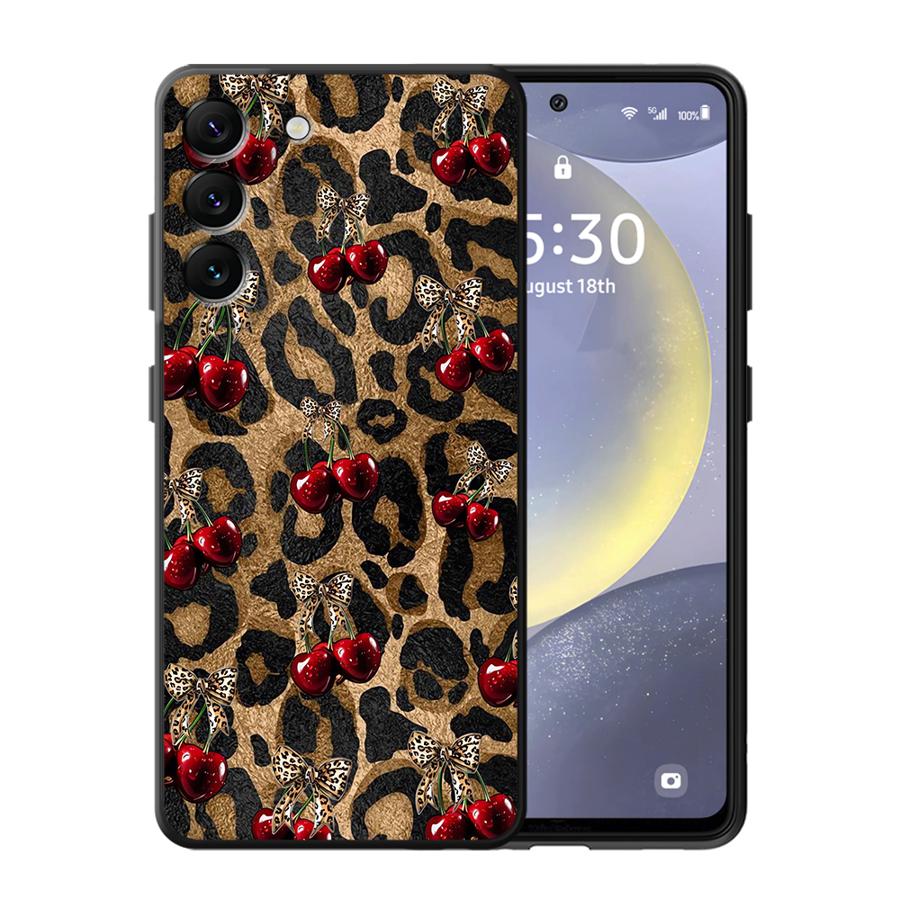 Чехол для телефона Funda для Xiaomi Mi 14 10T 13 Lite 15 Pro 11T 12T Pro 12X 12 11 Леопардовая Вишня