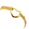 [D7943] - Gold Plated Bracelet 'Love Love'