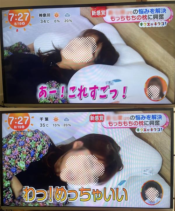 Suisoku 1.0 Pillow, Made in Japan [Soft and Fluffy Pillow], Includes a Special Cover, 24X, FLEFIMA CCM, for a Restful Sleep