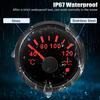 Auto Boat 7 Color LED 2"52MM Water Temperature Gauge with Flash Alarm Temp Sensor 1/8NPT,3/8NPT,M12X1.5,M14X1.5,M16X1.5 Optional