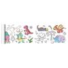 Children Graffiti Scroll Coloring Poster Print Colorfast Animals Drawing Tablecloth Clear Kids Coloring Banner