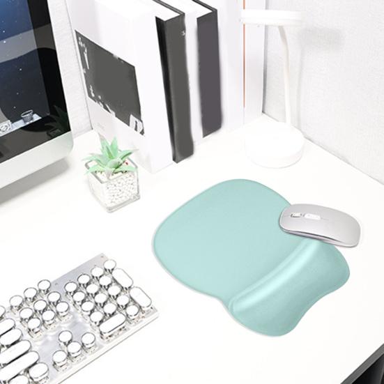 Эргономичный коврик для мыши с поддержкой запястья, нескользящая основа, облегчающая боль, гладкий игровой коврик для мыши, подушка для запястья