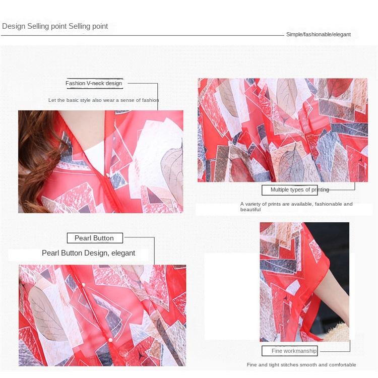 Geometric Patterns Chiffon Shawl Multicolor Suncreen Cardigan Fashion Beach Towel Summer