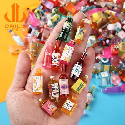 Творческие DIY ювелирные изделия 10 шт. имитация чехла для телефона из смолы безделушки украшения аксессуары смешанный стиль мини-бутылка оптовая продажа бутылка для напитков модель