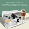Boat Storage Box Multifunctional Cup Holder Design Rain Proof Sealing Yacht Dock Box with  Button Lock Yacht Dock Box