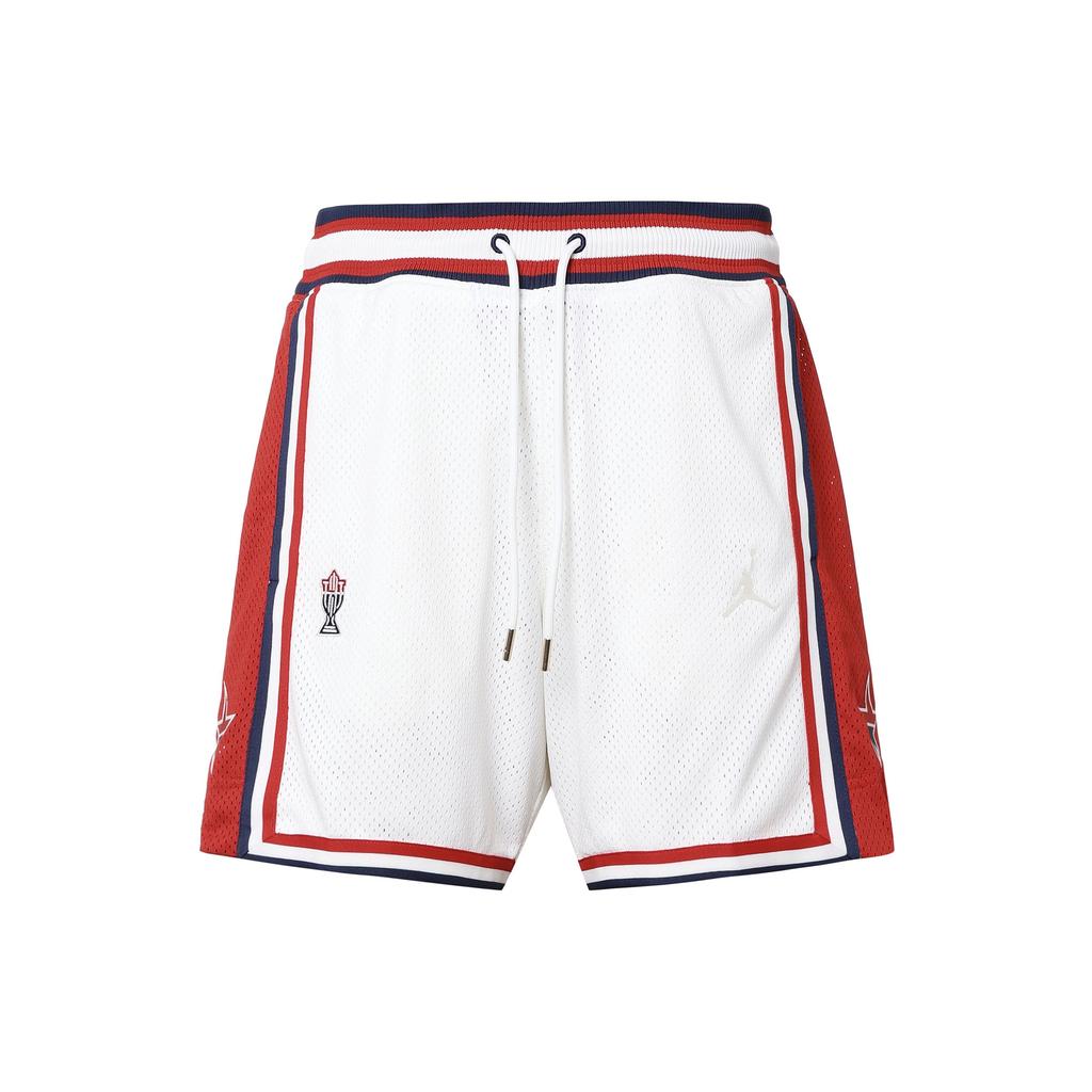 Jordan Trophy Room Collaboration Pattern Print Breathable Sports Basketball Casual Shorts Unisex Bottoms White Orange DR2957-133