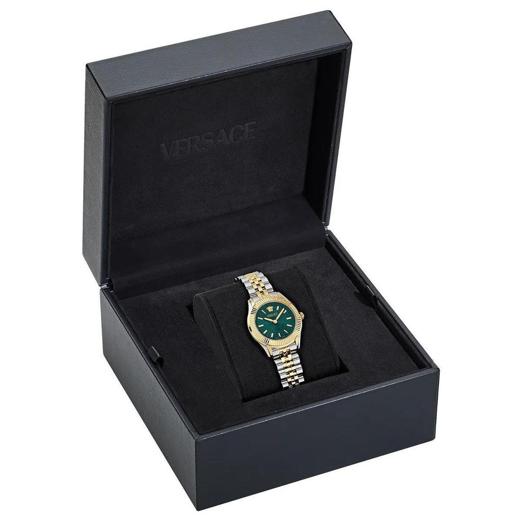 Versace VE9CA0324 Women’s Watch | Green Dial | Two-Tone Stainless Steel | Swiss Made