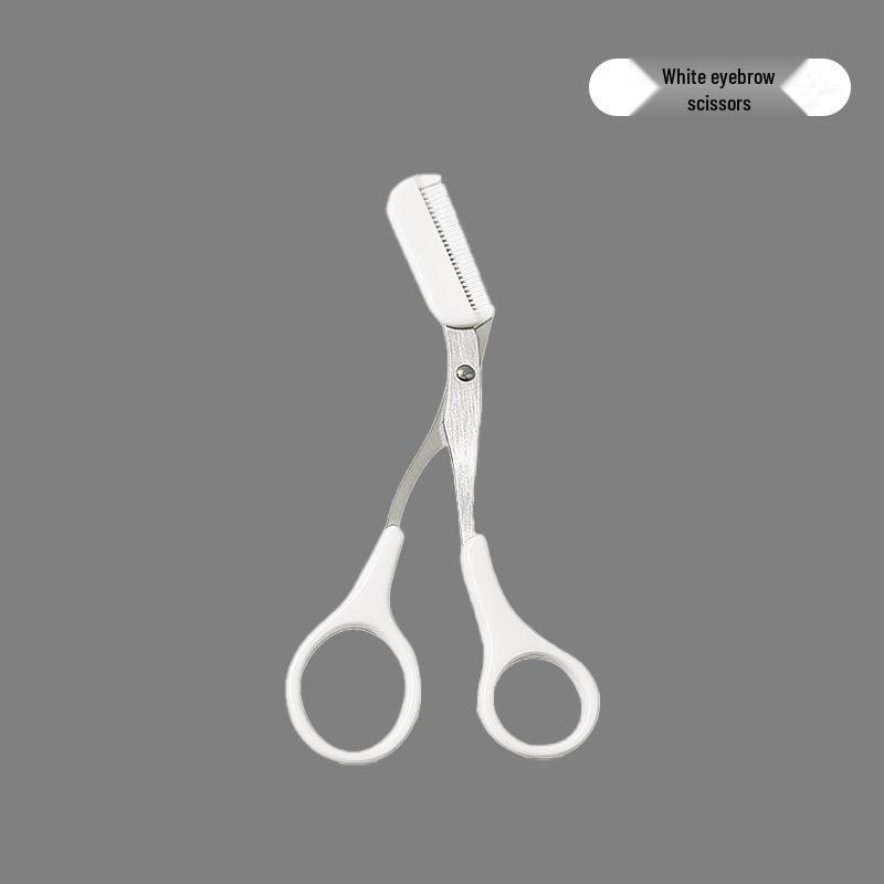 Портативный набор для стрижки бровей в форме полумесяца - Ножницы для красоты и триммер с защитой от царапин для начинающих