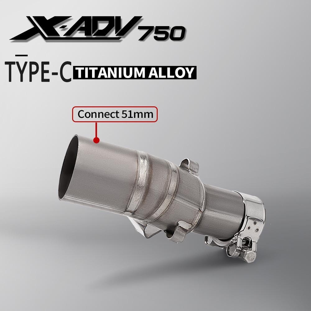 Titanium Alloy Exhaust Pipe for X-ADV 750