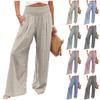 Women's Casual Pants Loose Soft Solid Color  Wide Leg Long Pants High Waist Straight Leg Pants