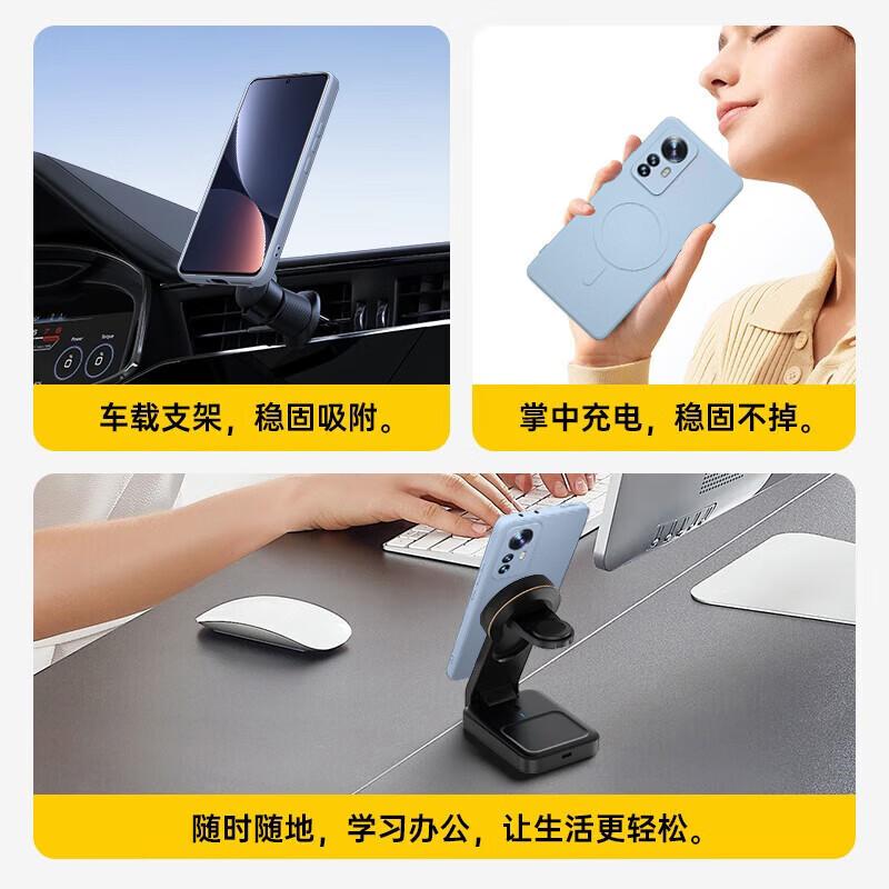 Phone Case for Xiaomi 12, Protective Cover for Xiaomi 12X, Skin-Friendly Liquid Silicone Magnetic Lens Full Protection Soft Case, Midnight Black