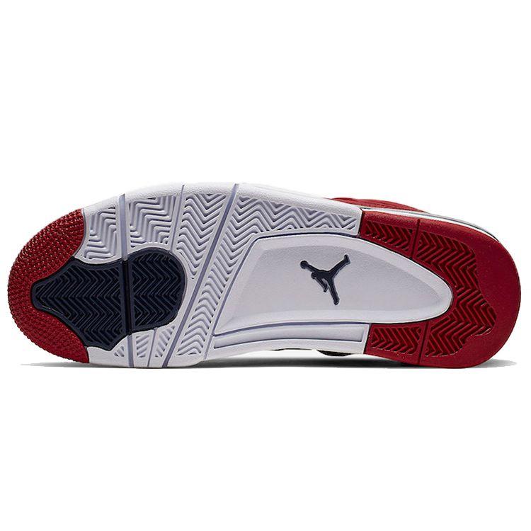 Мужские кроссовки Air Jordan 4 Retro FIBA ​​Red Gym-Red White CI1184-617