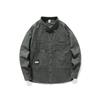 Dark Gray Japanese Retro Multi-Pocket Tooling Casual Jacket Men'S Loose Large Size Jacket Denim Trendy