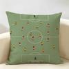 Vintage Soccer Field Retro Football Cushion Cover Durable Hypoallergenic Organic Linen Short Pillow Cover Washable