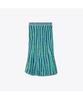 Tolibeochi Striped Cotton Skirt - Ocean/Light Blue/Green