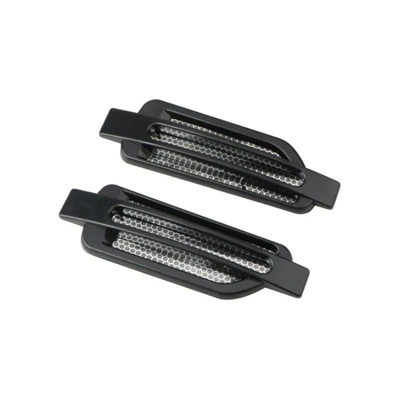 Super For Car Cover Intake Grille Pip 1pair Car Fender Air Flow Spoiler Stickers Side Vent 3D Shark Decal Decoration Gills Trim