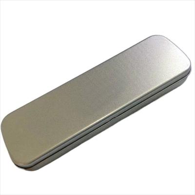 Supplies Single Layer Student Metal Silver Pencil Box Pencil Case Stationery Box Pencil Storage Box